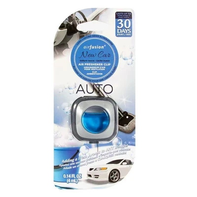 99839, Air Fusion Air Fresher Clip 1 Pack 4ml NEW CAR, 191554998391