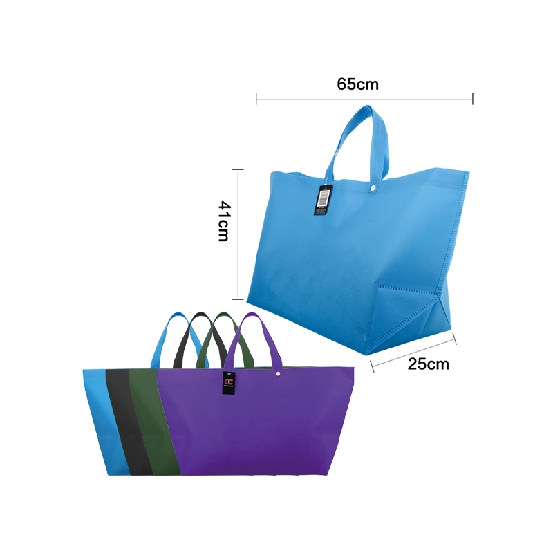 Woven Shopping Bag Solid Colors 65x41x25cm
