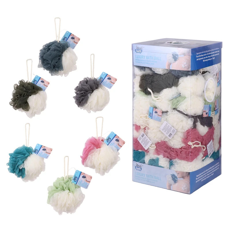 Ideal Bath Shower Ball Display 2 Tone 80g