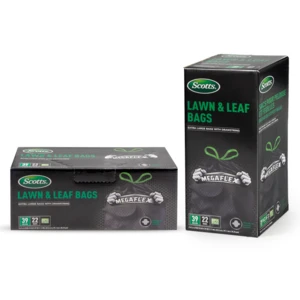 ST-30215, Drawstring Trash Bag Flex 39 Gal 22CT Black Lawn & Leaf - Scotts, 191554302150