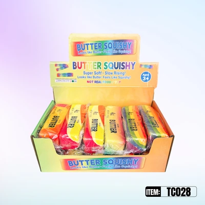 TC028, Squishy Butter Rainbow  5.31"x1.57"x1.46", 887258030283