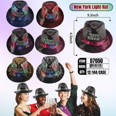 D7050, New Year Light-Up Hat, 887257570506