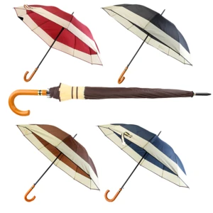 46019, Drops Umbrella Long Printed 65cm 25.5in Color, 19155446019