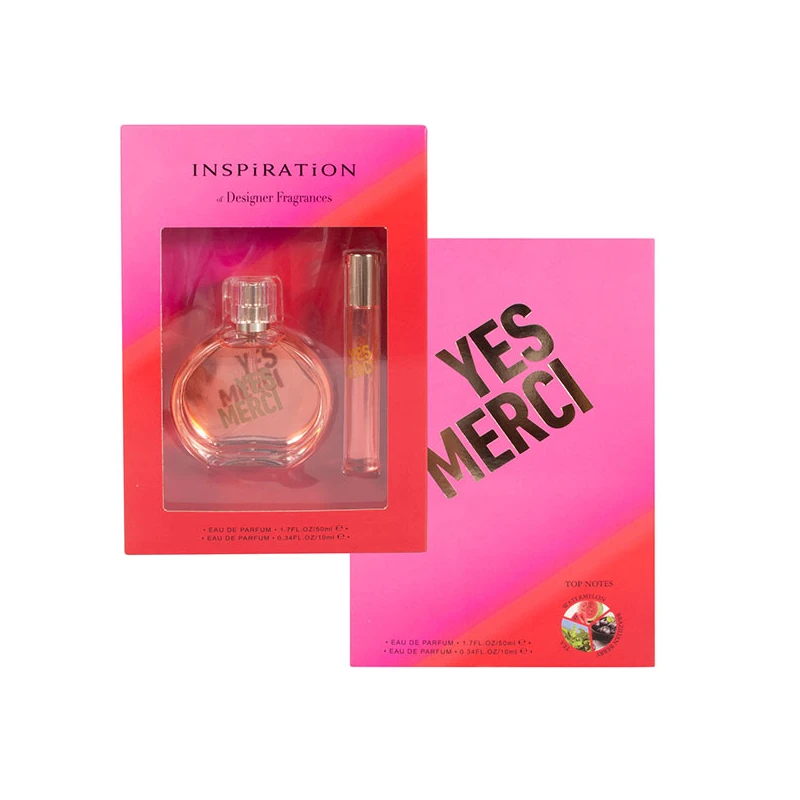 Women's 2pcs Vial Set YES MERCI 50ml/1.7fl.oz+10ml/0.34fl.oz EDP