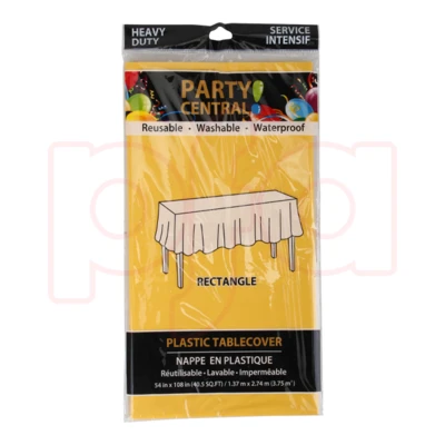 50009, Table Cover Rectangular 54*108In Yellow, 191554500099