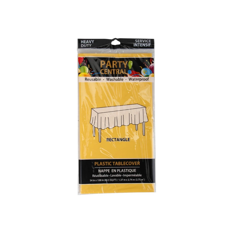 Table Cover Rectangular 54*108In Yellow
