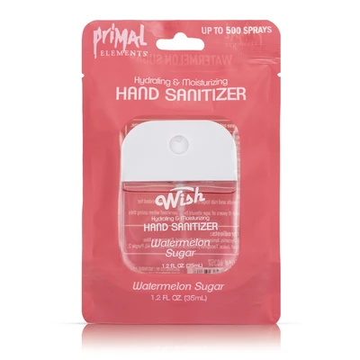 PE60357, Wish Liquid Hand Sanitizer Spray 1.2oz With Bag Watermelon Sugar, 191554603578