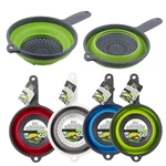 38147, Ideal Kitchen Silicone Colander Collapsible  w/ Handle, 191554381476