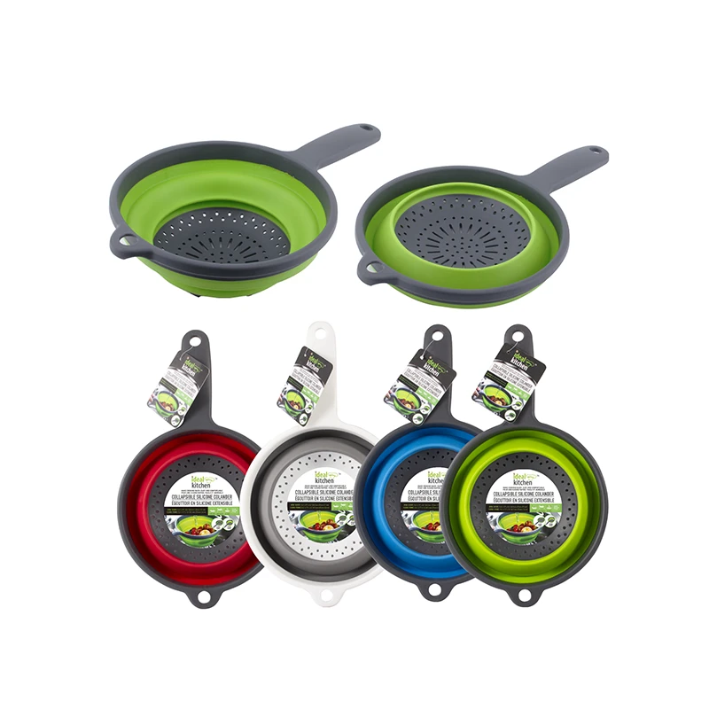 Ideal Kitchen Silicone Colander Collapsible w/ Handle