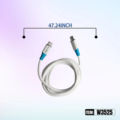 W3525, FAST CHARGING DATA CABLE 1.2M 65W Type C-C, 6918033876285