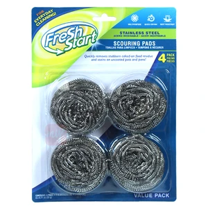 32108, Fresh Start Scourers Stainless Steel 4PK, 191554321083