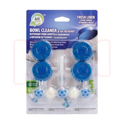 60134, Air Fusion Toilet Bowl Cleaner  4pk+1pk Linen, 191554601345