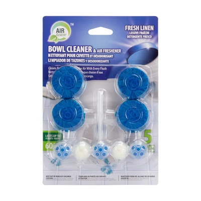 60134, Air Fusion Toilet Bowl Cleaner  4pk+1pk Linen, 191554601345