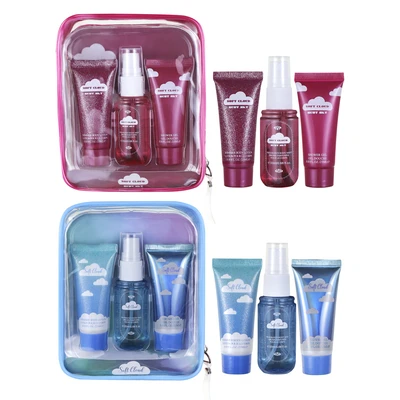 89935, Women's SOFT CLOUD/RUBY SKY Bag Set Assorted Case 0.85ozBody Lotion 0.68ozBody Mist 0.85ozShower Gel, 191554895706