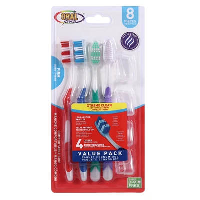 68007, Oral Fusion Toothbrush 8PK Xtreme Hard, 191554680074