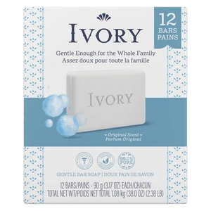 IVBS12R, Ivory Gentle Bar Soap 3.17oz 12Pack Original, 030772018514