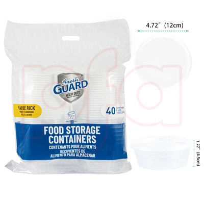 56070, Fresh Guard Food Containers 8OZ 40CT, 191554560703