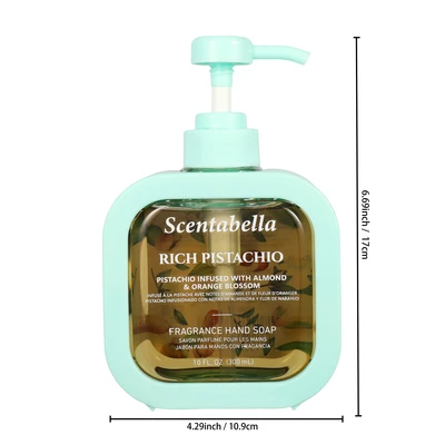 60651, Scentabella Hand Wash 10oz – Rich Pistachio, 191554606517