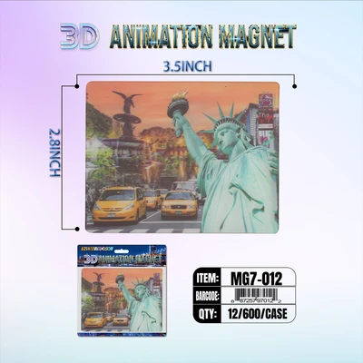 MG7-012, New York 3D Animation Magnet MG7-Series, 887257970122