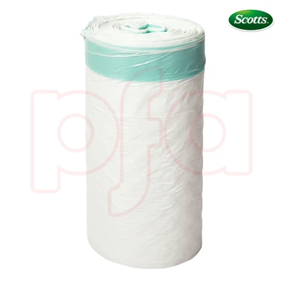 ST-30201, Drawstring Trash Bag Flex 8 Gal 52CT White Lemon - Scotts, 191554302013
