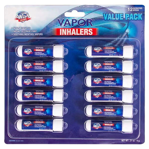 61332, Wish Vapor Inhaler 12 Pack, 191554613324