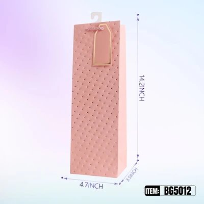 BG5012, Bottle Bags Ast.4-Styles 4.7"x3.5"x14.2", 887257150265
