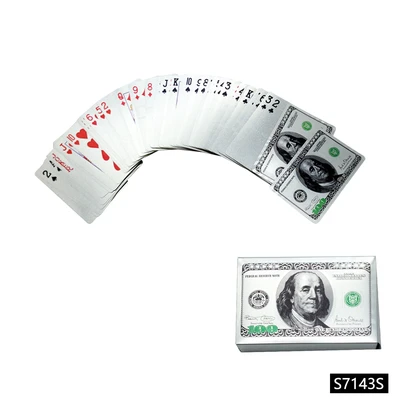 S7143S, Playing Card Souvenir Silver $100 Dollar, 887257371431