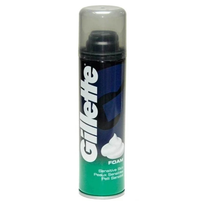 GC300S, Gillette Foam Shaving Cream 300ml Sensitive, 7702018053971