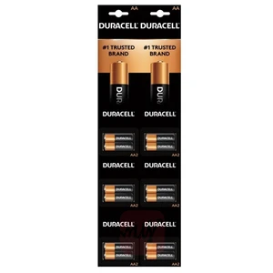 DC2AA-60, Duracell Coppertop AA Batteries - 2PK Strip, 041333038094