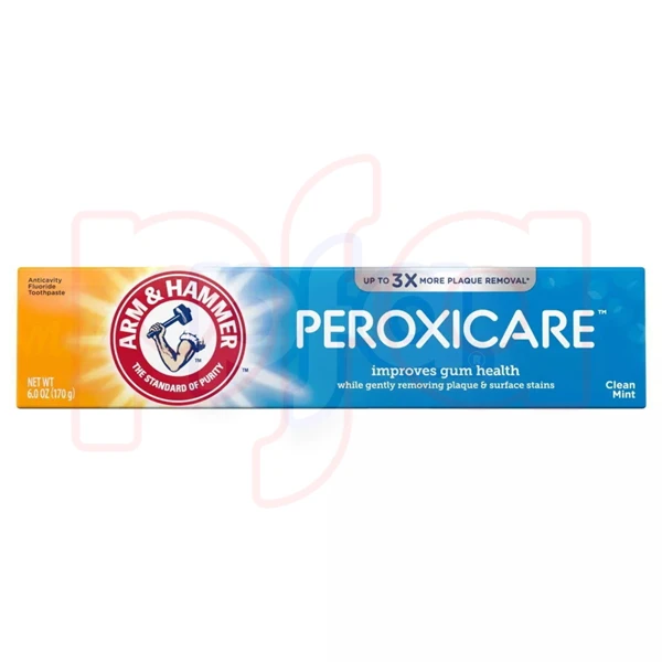 AHTP6PC, Arm & Hammer 6oz Toothpaste PeroxiCare Clean Mint, 033200187707