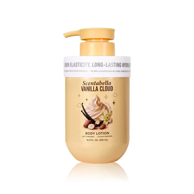 60811, Scentabella Body Lotion Vanilla Cloud 16.9fl.oz/500ml, 191554608115