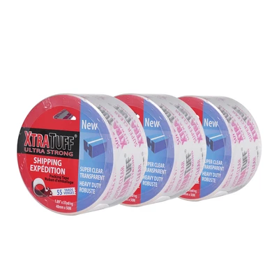 44008, XtraTuff Super Clear Packing Tape 55yd, 191554440081
