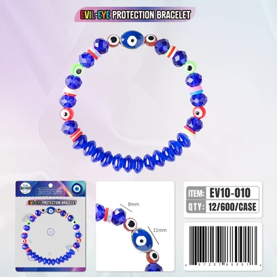 EV10-010, Evil Eye Bracelet Protection, 887257880018