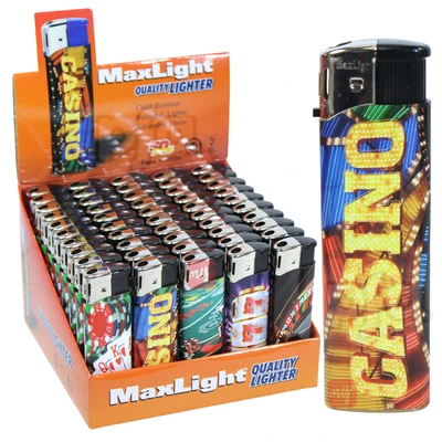 J20950, MaxLight Electronic Lighter Casino PDQ, 605369003343