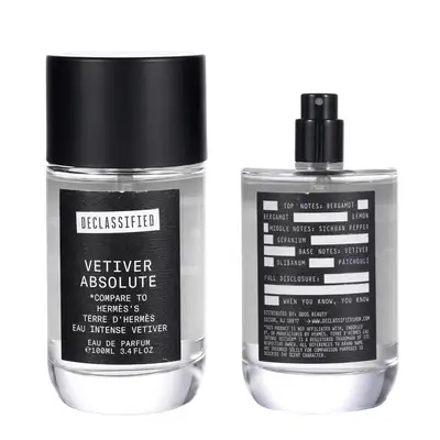 OD89765, Declassified  Men's EDP 100ml/3.4oz  Vetiver Absolute, 191554897656