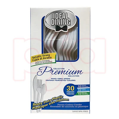 36048, Ideal Dining Box HD 30CT White Assorted, 191554360488