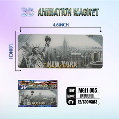 MG11-005, New York 3D Animation Magnet MG11-Series, 887257910050