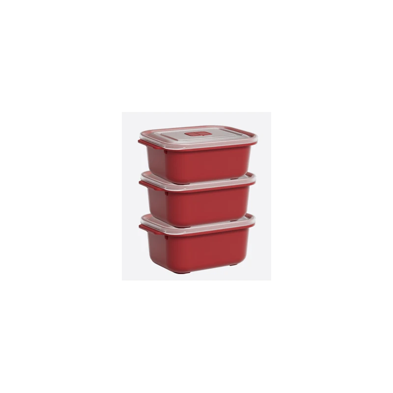 Fresh Guard Food Storage Container Set 6 pcs Rectangle 3*16.9oz