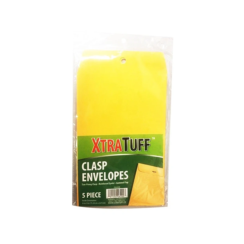 XtraTuff Clasp Envelope 6x9in 5PK