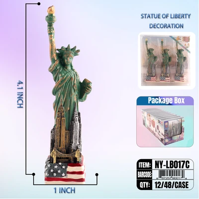 NY-LB017C, STATUE LIBERTY Copper (4.5") 3/Set/Pk, 887257900174