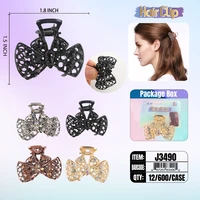 J3490, Hair Clip 2″ Inch with Diamond Assorted, 887257834905
