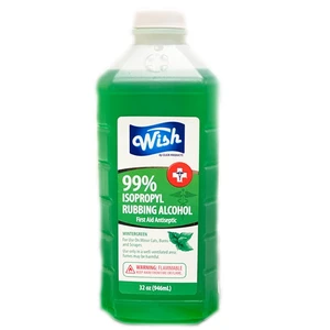 61316, Wish Rubbing Alcohol 32oz 99% Wintergreen, 191554613164