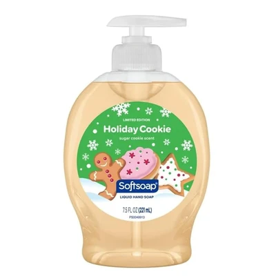 SS75-HC, Softsoap 221ml (7.5oz) PUMP Hand Soap Holiday Cookie, 827854021360