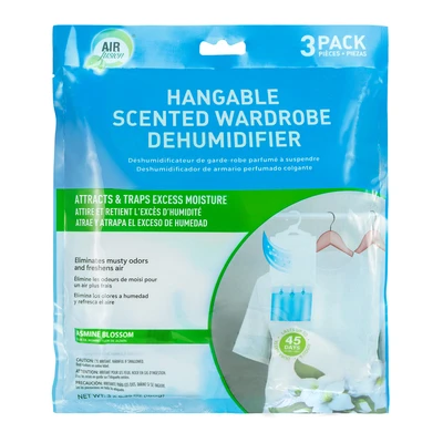60164, Air Fusion Moisture Absorber + Odor Eliminator Jasmine Blossom 3Pack*6.35OZ, 191554601642