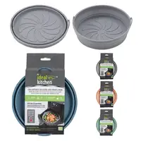 38413, Ideal Kitchen  Collapsible silicone Air Fryer Liner Round, 191554384132