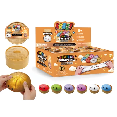 84146, Krazy Surprise Dumpling Squishy Toy 12PK with PDQ, 191554841468
