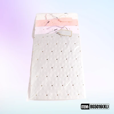 BG5016-XL, General Gift Bags XL x4 Assted. 12.2"x4.7"16.5", 887257150340