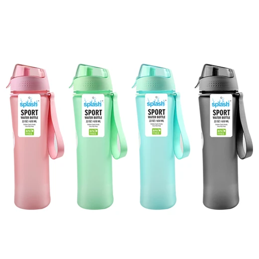 58100, Splash Plastic Sport Bottle 22oz, 191554581005
