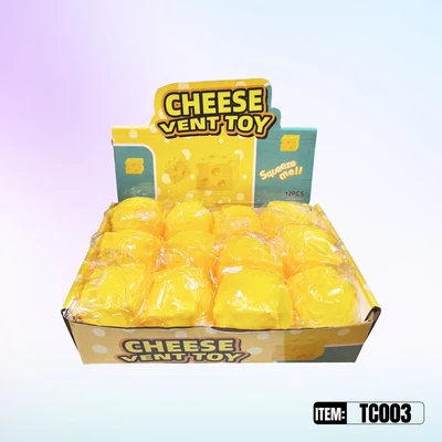 TC003, Squishy Cheese 2.3", 887258030030