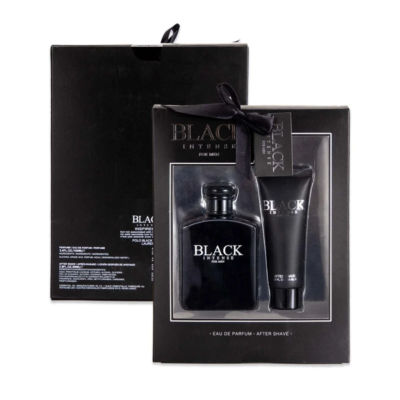 Men's 2pc Large Set Black EXTREME 100ml/3.4fl.oz EDP + 80ml/2.8fl.oz After Shave